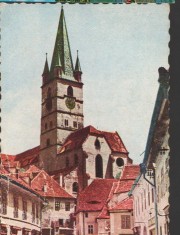 CPI B 11920 CARTE POSTALA - SIBIU. VEDERE DIN ORASUL DE JOS, RPR