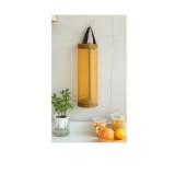 Organizator suspendat pt pungi de plastic EMC ONSHOP&reg;, dispenser tip plasa pt bucatarie, Galben, 35x17 cm