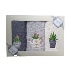 Set de 3 prosoape bucătărie Valentini Bianco KZ300/10
