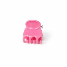 Clema par mini roz 1 cm, model clasic, accesoriu prindere pentru fete si femei