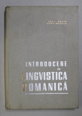 INTRODUCERE IN LINGVISTICA ROMANICA - IORGU IORDAN SI MARIA MANOLIU , 1965 , COPERTA PREZINTA HALOURI DE APA foto