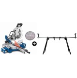 Cumpara ieftin Fierastrau circular de masa culisant cu laser HM305SL Scheppach 5901223901, 2000 W, O305 mm + Stand Troy 90012