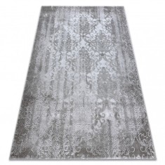 Covor acril VALENCIA 6177 ORNAMENT, vintage gri deschis / gri inchis, 80x150 cm