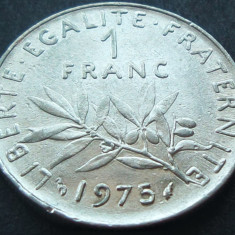 Moneda 1 FRANC - FRANTA, anul 1975 *cod 1712 A