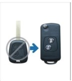 Carcasa telecomanda tip briceag cu 2 butoane compatibila Peugeot