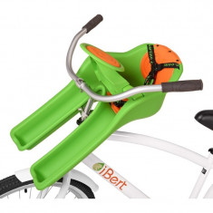 Scaun de bicicleta Safe-T-Seat iBert, prindere pe Ghidon, Verde foto