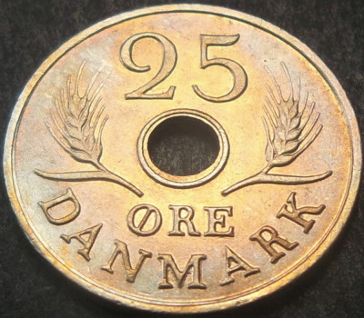 Moneda 25 ORE - DANEMARCA, anul 1968 * cod 1465 foto