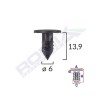 Clipsuri Garnituri Fiat 6x13.9mm Negre, Set 25 Bucati, Fixare Caroserie