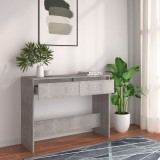 VidaXL Masă consolă, gri beton, 100x35x76,5 cm, PAL