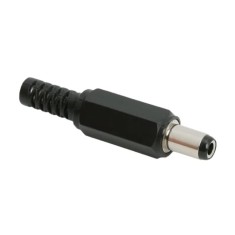 Mufa DC 5.5x2.5 mm tata cu protector