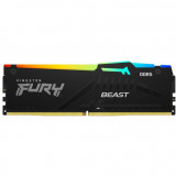 Memorie RAM DDR5, 32GB, 5200MHz, CL36, 1.35V, FURY Beast, RGB, Kingston