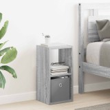 vidaXL Noptieră cu sertar Gri Sonoma 25,5 x 22 x 49,5 cm Lemn compozit 8000606
