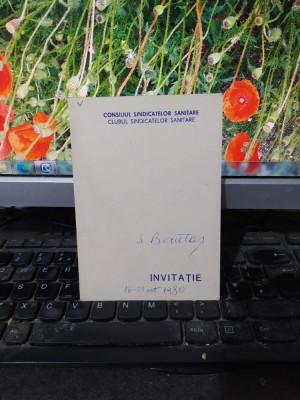 Invitație Expoziția jubiliară 25 ani Cenaclul I. Țuculescu, București 1980, 202 foto