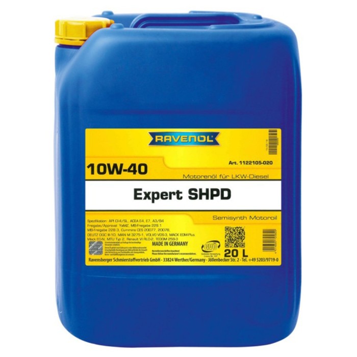 Ulei Ravenol Expert SHPD 10W40 20 litri