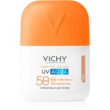 Vichy Capital Soleil UV Aqua fluid protector tonifiant pentru față cu efect de hidratare SPF 50 50 ml