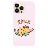 Husa compatibila cu Apple iPhone 15 Pro Max, Viceversa, model Rawr Pusheen , Silicon, TPU, Transparent, Carcasa