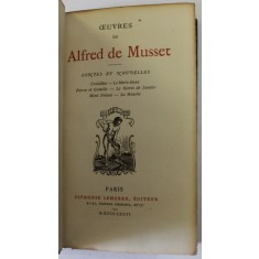 OEUVRES DE ALFRED DE MUSSET , CONTES ET NOUVELLES , 1876