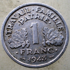 1.174 FRANTA VICHY WWII 1 FRANC 1943