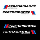 Sticker auto M Performance, 2 buc, alb 30 cm x 4cm