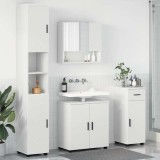 Cumpara ieftin Set de mobilier pentru baie 4 buc. Alb 61 x 35 x 64 cm