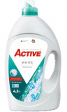 Detergent lichid pentru rufe albe Active, 4.5 litri, 90 spalari