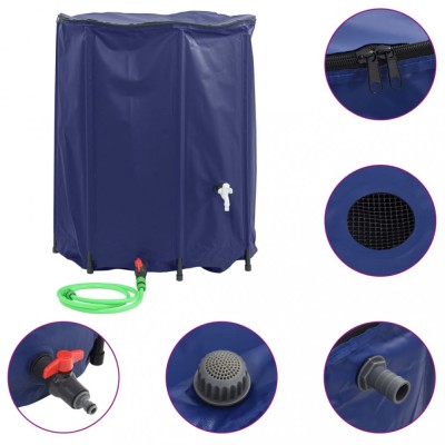 Gossi rezervor de apa cu robinet, pliabil, 1250 l, pvc foto