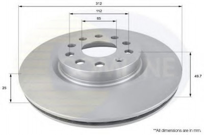 Disc frana SEAT LEON ST (5F8) (2013 - 2016) COMLINE ADC1449V foto