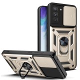 Husa Samsung Galaxy S21 FE 5G protectie camera Asteroid GSM CamShield Series, auriu
