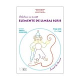 Arlechino ne invata elemente de limbaj scris - caiet de lucru pentru 3-4 ani | Grigorescu Adriana, Neagu Octavia, Nicolae Valentina, Marinescu Gabriel