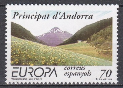 Andorra Spaniaolă 1999 - EUROPA - Rezervații și parcuri naturale, MNH foto