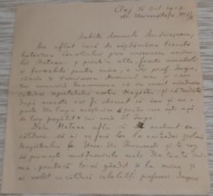 1927 Cluj / Scrisoare amplă George C. Mateescu ptr I Andriesescu / Iorga istorie
