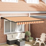 vidaXL Cortina Retractabilă Galben și portocalie 350x250 cm țesătură 3330266