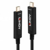 Cablu audio video Fibra Optica Hybrid USB-C T-T 30m, Lindy L38505