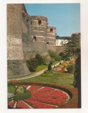 FA114 -Carte Postala- FRANCE - Angers. Le chateau et ses douves , circulata 1981