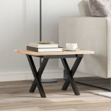 VidaXL Picioare Măsuță de cafea X-Frame 40x40x33 cm Oţel