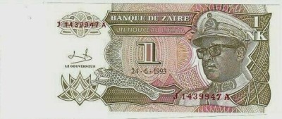 SV * Zair 1 NOUL LIKUTA / NK 1993 * AUNC+ foto