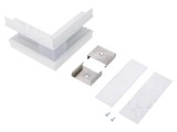 Conector 270&deg; Alb Aluminiu VARIO30-05