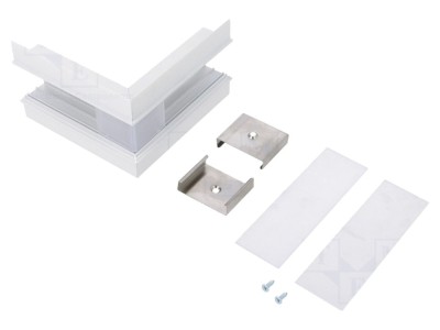 Conector 270&amp;deg; Alb Aluminiu VARIO30-05 foto