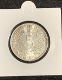 Moneda 5 mărci 1973 F RFG argint