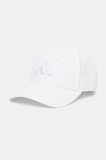 Adidas șapcă de baseball din bumbac BBALL CAP TONAL culoarea bej, cu imprimeu, JC8879