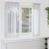 Perdele cu perdele 2 pcs Gri deschis 140 x 175 cm Poliester