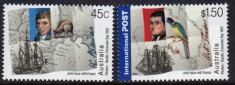 AUSTRALIA 2002 CORABII NAVIGATORI CANGURI PASARI EMISIUNE COMUNA CU FRANTA foto