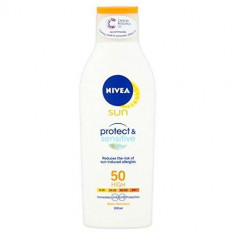 Lotiune de corp pentru protectie solara Nivea Sun Protect &amp;amp; Sensitive SPF 50, 200 ml foto