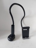Suport flexibil de birou/pat Tryone pentru telefon si tableta (Gooseneck), cu prindere tip menghina
