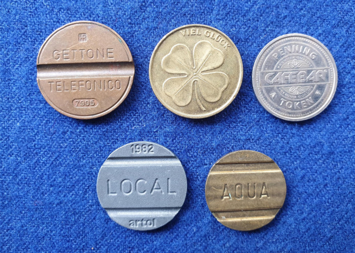 Moneda - JETON - Lot 5 bucati diferite