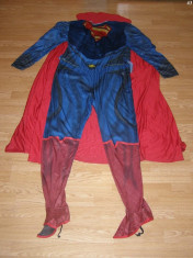 costum carnaval serbare superman pentru adulti marime XL foto