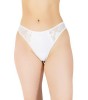 Chilot tanga dantelă C1412 - XL - Alb