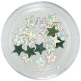 Cumpara ieftin Decorații alb perlate pentru unghii, 4mm - strasuri stele, INGINAILS