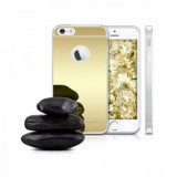 Husa Silicon Ultra Slim Mirro Apple Iphone 5/5s Gold