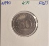 407 Bolivia 50 Centavos 1967, KM#190, America Centrala si de Sud